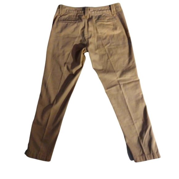 Banana Republic Cropped Stretch Khakis Size 4 Buttons at Ankles EUC - Picture 2 of 12